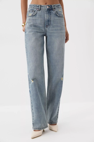 Джинсы Loose Straight (пыльно-синий) (L) 