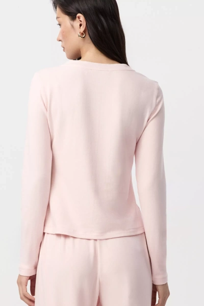 Лонгслив из хлопка (розовый) (M/L) 