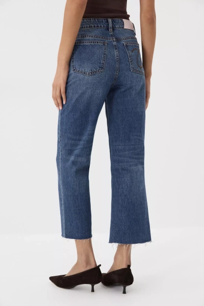 Джинсы Cropped Flare (синий) (L) 