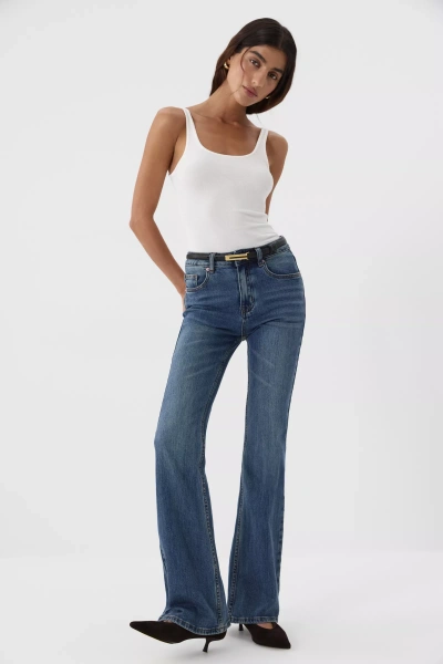 Джинсы Boot Cut (винтажный синий с тинтом) (L) 