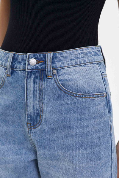 Джинсы широкие с градиентом/Denim pants with gradient (26/XS, голубой/blue) 1741