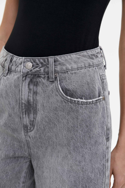 Шорты джинсовые удлиненные/Denim shorts (27/S, светло-серый/light grey) 2773