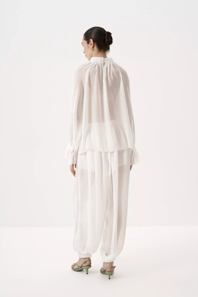 Блуза из шифона (молочный) (M/L) 