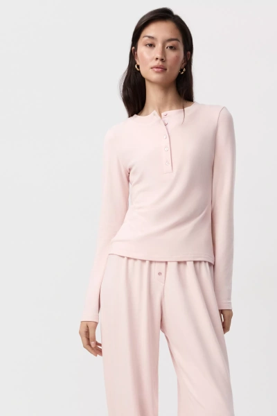 Лонгслив из хлопка (розовый) (M/L) 