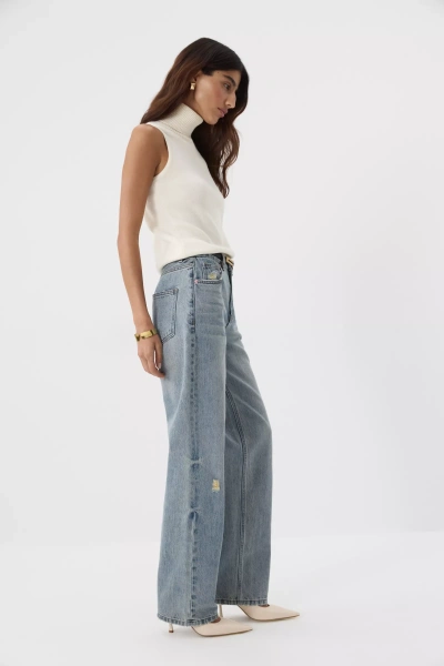 Джинсы Loose Straight (пыльно-синий) (L) 