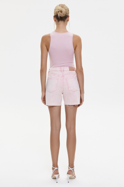 Шорты джинсовые с гранжевым эффектом/Denim shorts with grange effect (27/S, розовый/pink) 2128