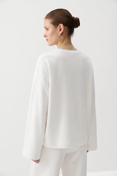 Лонгслив с широкими рукавами (Молочный) (M/L) 