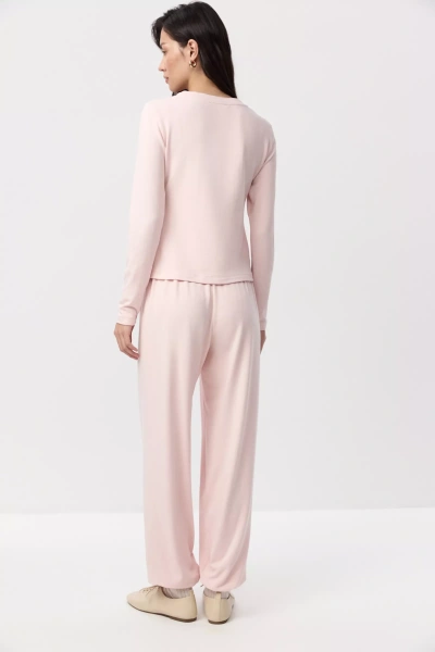 Лонгслив из хлопка (розовый) (M/L) 