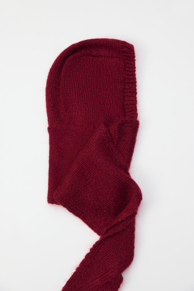 Косынка из шерсти мериноса (Винный) (one size)
