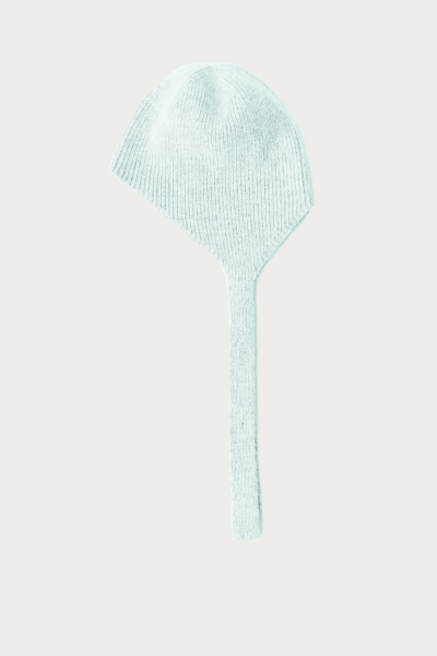 Чепчик из ангорской шерсти (бирюзовый) (one size)