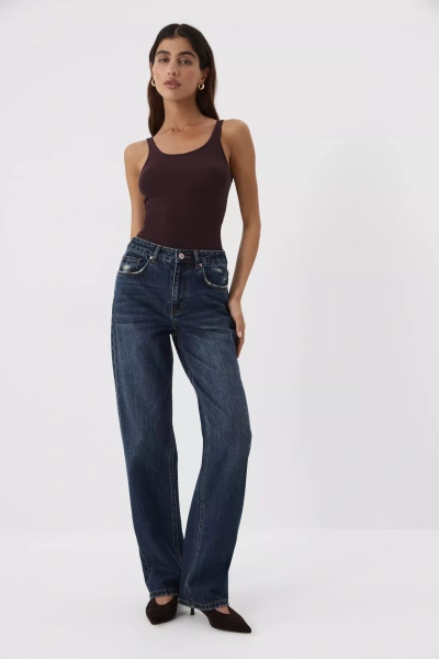 Джинсы Loose Straight (винтажный синий с тинтом) (L) 