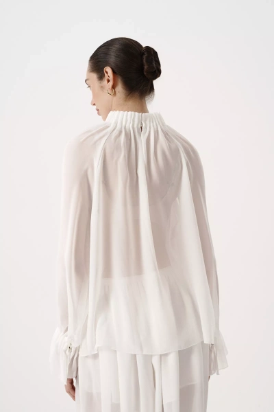 Блуза из шифона (молочный) (M/L) 
