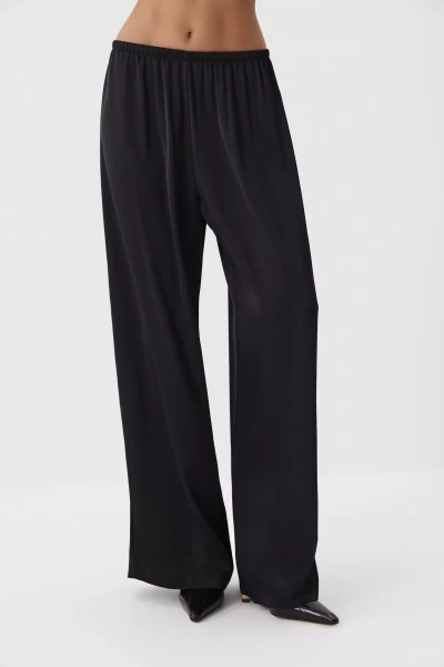 Брюки из сатина (черный) (M/L) 