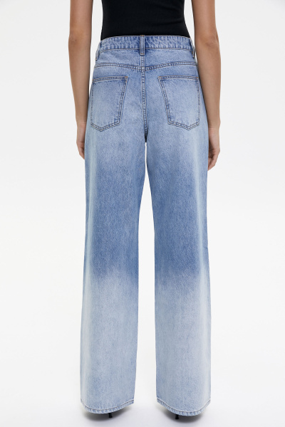 Джинсы широкие с градиентом/Denim pants with gradient (26/XS, голубой/blue) 1741