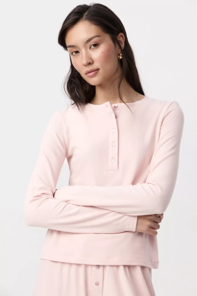 Лонгслив из хлопка (розовый) (M/L) 